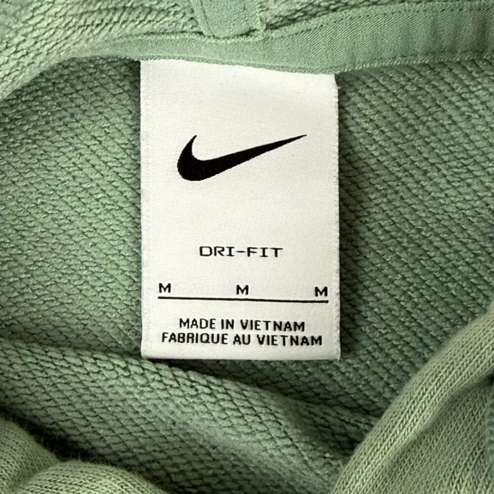 Nike Women's Sage Green Sparkle Logo Hoodie - M